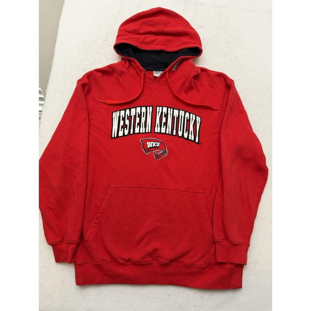 Western Kentucky Hilltoppers Hoodie Mens XL Red NCAA Fleece WKU Embroidered